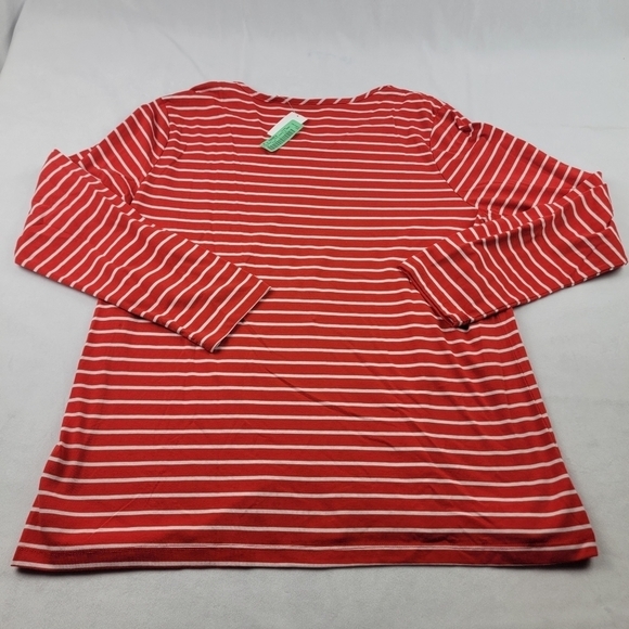 NWT I.B.Diffusion Jingle Belle holiday Christmas long sleeve top red white blue - Picture 3 of 4